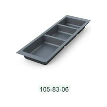 Mesan Traybond 3 Bölme Antrasit Kaşıklık 157mm 105-83-06-309 Çok Renkli