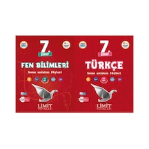 Limit 2027 7. Sınıf Fen Bilimleri + Türkçe Konu Anlatım Föyleri Seti 2 Kitap Maarif Model