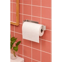 Paslanmaz Çelik Lamalı Solo Havluluk, Hem Yapışkanlı Hem Montajlı Sistem, Banyo Askısı Inox Diğer