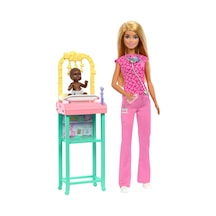 Barbie Bakım Temalı Kariyer Oyun Setleri Doktor Bebek Jcr72