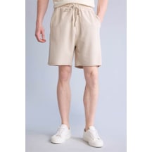 Defacto Baggy Fıt Esnek Belli Cepli Şort H7787ax26hsbg760 Bej-bg760