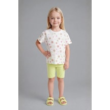 Defacto Çiçek Desenli 2li Beyaz Takım Kız Bebek H7885a526smwt34 Beyaz-wt34