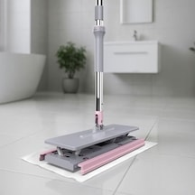 Mayaglory Click Mop Tüm Bezlere Uyumlu Click Mop 4xl Islak Mendillere Uyumlu Kendinden Sıkıştırmalı Paspas Açık Bej