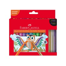 Faber-castell Comfort Keçeli Kalem 15 + 3 Metalik Renk Seçenekleri İle Ergonomik Tasarım