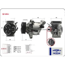 Kompresör Dacıa Duster Iı 18 Sandero Iı 17 Logan Iı Mcv 17 1.5 Dci Gua 926005154r/ 926004475r