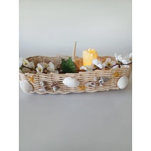 Bambu El Yapımı Çok Amaçlı Oval Sepet