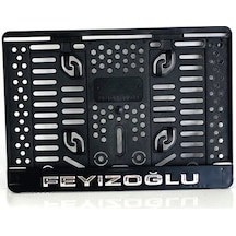 Motosiklet Plakalık Feyizoğlu Logolu Siyah