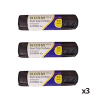 Norm Çöp Torbası Poşeti - 2 Kat - 400 Gr. - 80x110 Cm. - 30 Adet