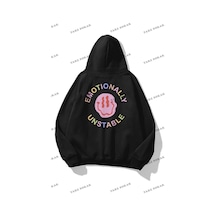 Startmore Y2k Unisex Emotionally Sweatshirt Kod 1553 Siyah Siyah