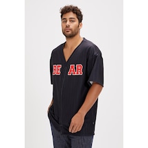 Bad Bear Homer Siyah Baskılı Erkek Gömlek-siyah Siyah