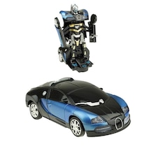 Transformers Robota Dönüşen Pilli Araba Işıklı Sesli Bugatti 25 C