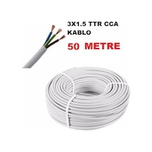 50 Metre 3X1.5 Mm Cca Ttr Çok Telli Elektrik Kablosu