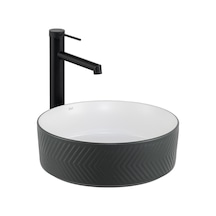 Lena E-W5002GB Tezgahüstü Lavabo Mat Gri