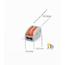 Horoz Electric Connector-2 Klemens 2 Kutuplu 20adet