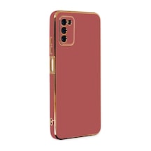 Samsung Uyumlu  Galaxy A03s Kılıf Volet Silikon - Kırmızı 0.2M-Çok Renkli