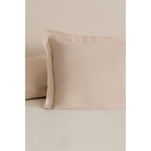 Karaca Home Basic Volanlı 2'li Yastık Kılıfı Bej 50x70 Cm Bej
