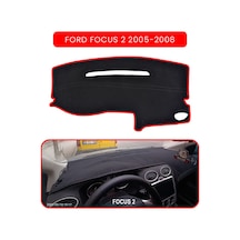 Ford Focus 2 2005-2008 Torpido Koruma Halısı Kırmızı Kenar