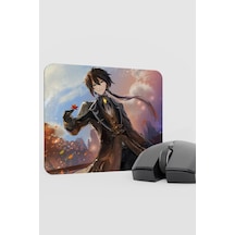 Zhongli Genshin Impact Anime Gacha V5 - 22x18 Gaming Mouse Pad Fare Altlığı