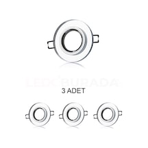 Cata Ct-6555 Ortanca Dekoratif Cam Spot Kasası Gu10 - 3 Lü Paket Cata Ct-6555 Ortanca Dekoratif Cam Spot Kasası Gu10 - 3 Lü Paket