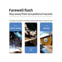 Trendooze Pc Koruyucu Gözlük Güneş Otomatik Karartma Kaynak Maskesi Green - Güvenli Kaynak Kullanımı İçin