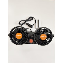 24 Volt Araç Içi Torpido Üstü Çift Fanlı Oto Vantilatör 6400609