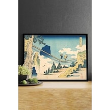 Pster14774 The Suspension - Katsushika Hokusai Sanatsal Çerçeveli Tablo 50 X 70 7/8 Yaş
