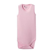 Pembe Askılı Body Zıbın 2-7 Yaş Çocuklar İçin 1 Adet Alttan Çıtçıtlı Özel Gereksinimli Renkli