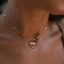 Üçgen Choker Kolye