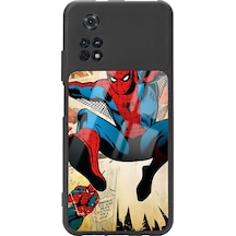 Poco M4 Pro Spider-man Örümcek Adam Tasarımlı Glossy Telefon Kılıfı Çok Renkli