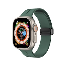 Watch Ultra 49mm Uyumlu Krd-84 Uyumlu Ogaa Kordon-koyu Yeşil