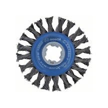 Bosch X-Lock Telli Çark Düğümlü 115 Çelik 115x0.5 Burgulu Yuvarlak Tel Fırça - 2608620731