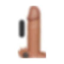 Odins Shop LV1062B 4.5 CM Uzatmalı Realistik Titreşimli Penis Kılıfı