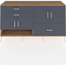 Hyperion Konsol 3 Raflı 3 Çekmeceli 4 Kapaklı 176x44x99 Çam-antra Çam-antrasit
