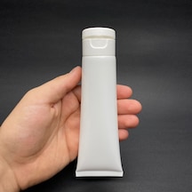 Beyaz Boş Krem Tüpü 100ml , Fliptop Kapaklı Merhem Tüpü , Beyaz Lipgloss Tüp 100 Ml X 3 Adet
