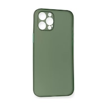 Newface Apple iPhone Uyumlu 12 Pro Kılıf Pp Ultra İnce Kapak - Yeşil Diğer