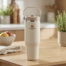 The Iceflow Flip Straw Tumbler Cream - 890 Ml Çok Renkli