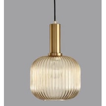 Rsylight Rustik Dekoratif Metal Modern Eskitme Bal Opal Camlı Tekli Avize Siyah