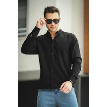 Piatris Kırınkıl Desen Düğmeli Yaka Erkek Gömlek 001