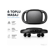 Şarjlı Masaj Aleti Geliştirilmiş 6 Başlıklı Fonksiyonlu 2000 Mah Masaj Tabancası