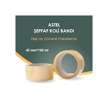 Astel Şeffaf Koli Ve Ambalaj Bandı 6 Adet 45x100m