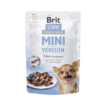 Brit Care Sos İçinde Fileto Et Parçalı Geyikli Mini Irk Yetişkin Köpek Konservesi 85 Gr
