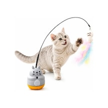 Ers Kedi Şekilli Dönen Peluş Balıklı Olta Oyuncağı
