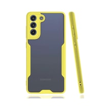 Newface Samsung Uyumlu  Galaxy S21 Fe Kılıf Platin Silikon - Sarı