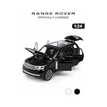 Lisanslı Range Rover Sv 1:24 Metal Model Araba Sesli Ve Işıklı Siyah Oyuncak Araba Çok Renkli