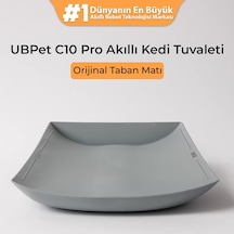 Ubpet C10 Pro Akıllı Kedi Tuvaleti Uyumlu Silikon Taban Matı Su Geçirmez Koku Yapmaz Kolay Kurulum Gri