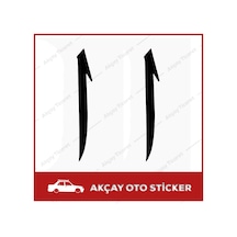 Arapça Elif Harfi Sticker (2 Adet Set) Elif Sticker Oto Sticker