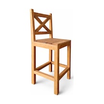 Bar Tabure Ahşap Sandalye Mutfak Bar Sandalyesi 5150