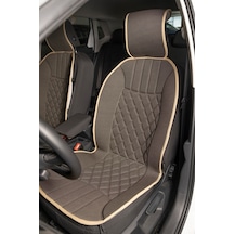 Volkswagen Passat B7 Uyumlu Oto Koltuk Minderi Elegance Model Ön 2'li Set Koyu Bej Fs