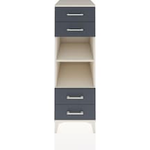 Kronos Dolap 2 Raflı 4 Çekmeceli 44x59x134 Aytaşı-antrasit Aytaşı