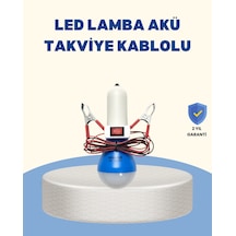 Timsah Kıskaçlı 12v Led Ampul Kamp Ve Acil Durum Lambası